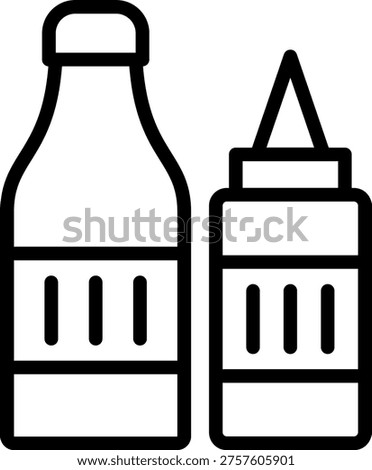 Vector Design Condiments Icon Style