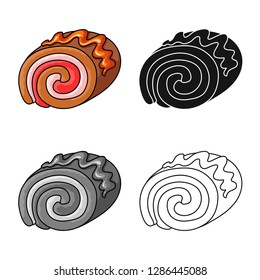 Vector design of confectionery and culinary symbol. Collection of confectionery and product stock vector illustration.