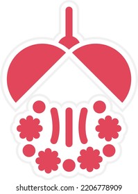 Vector Design Confetti Ball Icon Style