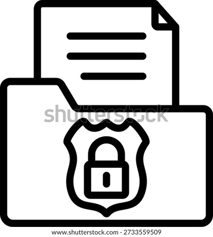 Vector Design Confidential Icon Style