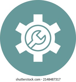 Estilo de icono de configuración de diseño de vectores
