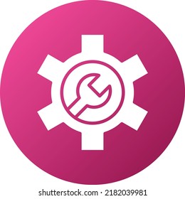 Estilo de icono de configuración de diseño de vectores