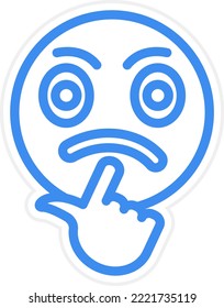 Vector Design Confusing Icon Style