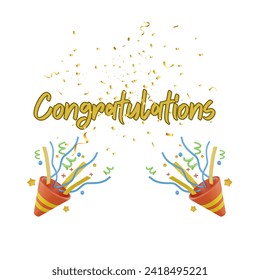 Diseño de vectores para la palabra felicitaciones