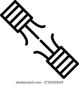 Vector Design Connecting Wires Icon Style