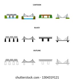 Vector design of connection and design icon. Collection of connection and side vector icon for stock.