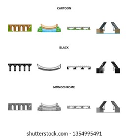 Vector design of connection and design icon. Collection of connection and side vector icon for stock.