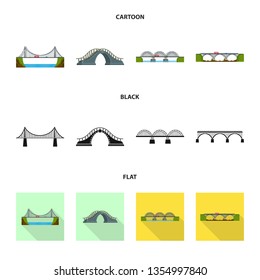 Vector design of connection and design icon. Collection of connection and side vector icon for stock.