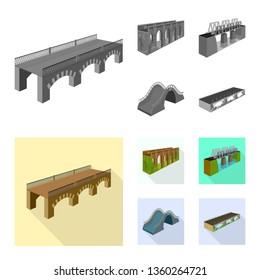 Vector design of connection and design icon. Collection of connection and side stock vector illustration.
