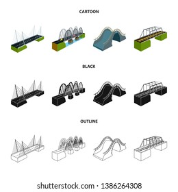 Vector design of connection and design icon. Collection of connection and side vector icon for stock.