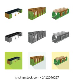 Vector design of connection and design icon. Collection of connection and side stock symbol for web.