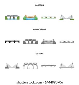 Vector design of connection and design icon. Collection of connection and side vector icon for stock.