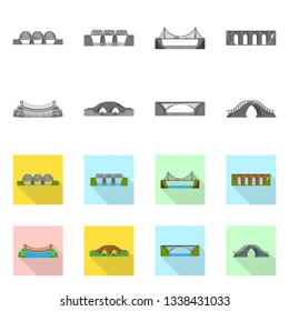 Vector design of connection and design icon. Set of connection and side stock symbol for web.