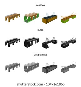 Vector design of connection and design icon. Set of connection and side vector icon for stock.