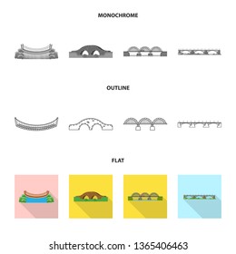 Vector design of connection and design icon. Set of connection and side stock symbol for web.