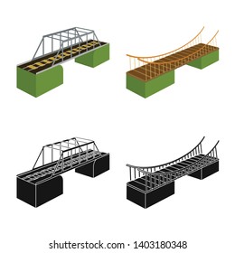 Vector design of connection and design icon. Set of connection and side vector icon for stock.