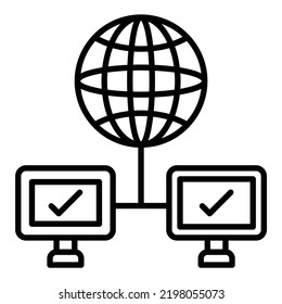 Vector Design Connection Icon Style