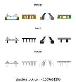 Vector design of connection and design logo. Collection of connection and side vector icon for stock.