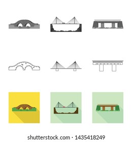 Vector design of connection and design logo. Set of connection and side vector icon for stock.