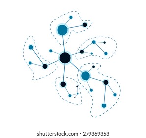 Vector design Connection Network technology background. illustration EPS10