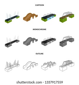 Vector design of connection and design sign. Collection of connection and side vector icon for stock.