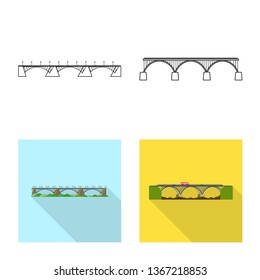 Vector design of connection and design sign. Collection of connection and side stock symbol for web.