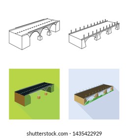 Vector design of connection and design sign. Collection of connection and side stock symbol for web.