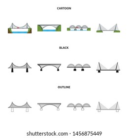 Vector design of connection and design sign. Collection of connection and side vector icon for stock.