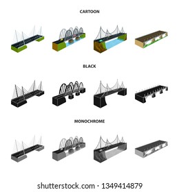 Vector design of connection and design symbol. Collection of connection and side vector icon for stock.