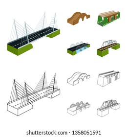 Vector design of connection and design symbol. Collection of connection and side vector icon for stock.
