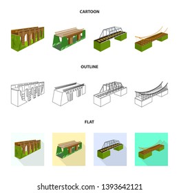 Vector design of connection and design symbol. Collection of connection and side stock vector illustration.