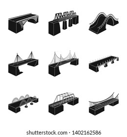 Vector design of construct and side icon. Set of construct and architecture stock vector illustration.