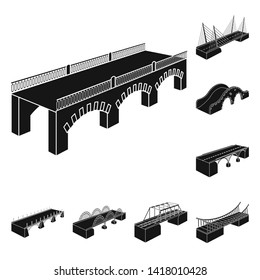 Vector design of construct and side logo. Collection of construct and architecture vector icon for stock.