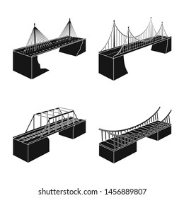 Vector design of construct and side logo. Collection of construct and architecture stock symbol for web.