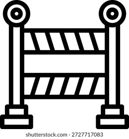 Diseño de Vector Construcción Barrera Icon Style