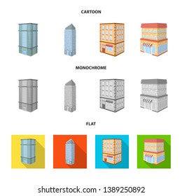 Vector design of construction and building icon. Collection of construction and estate stock symbol for web.