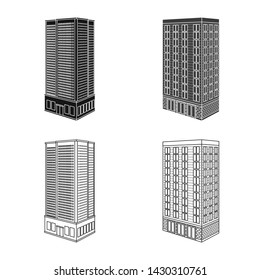 Vector design of construction and building icon. Collection of construction and estate stock vector illustration.