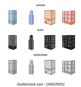 Vector design of construction and building sign. Collection of construction and estate vector icon for stock.