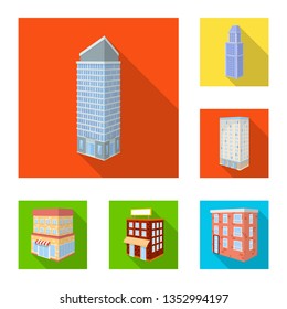 Vector design of construction and building sign. Collection of construction and estate vector icon for stock.