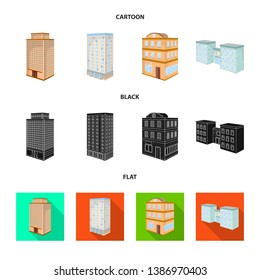 Vector design of construction and building sign. Collection of construction and estate stock vector illustration.
