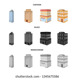 Vector design of construction and building symbol. Set of construction and estate stock symbol for web.