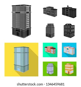 Vector design of construction and building symbol. Collection of construction and estate stock symbol for web.