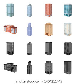 Vector design of construction and building symbol. Collection of construction and estate vector icon for stock.