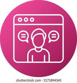 Vector Design Consultation Icon Style