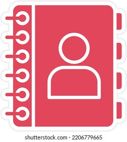 Vector Design Contact Book Icon Style