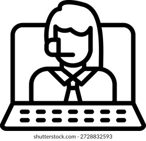 Vector Diseño Contact center Icon Style