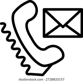 Estilo de icono de contacto de diseño de Vector