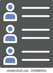 Vector Design Contact List Icon Style