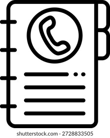Vector Diseño Lista de contactos Icon Style