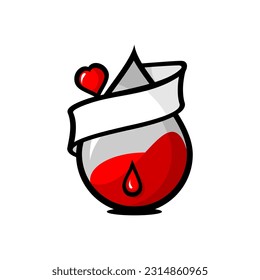 diseño vectorial de recipientes, bolsas de sangre, gotitas, vectores de donación de sangre